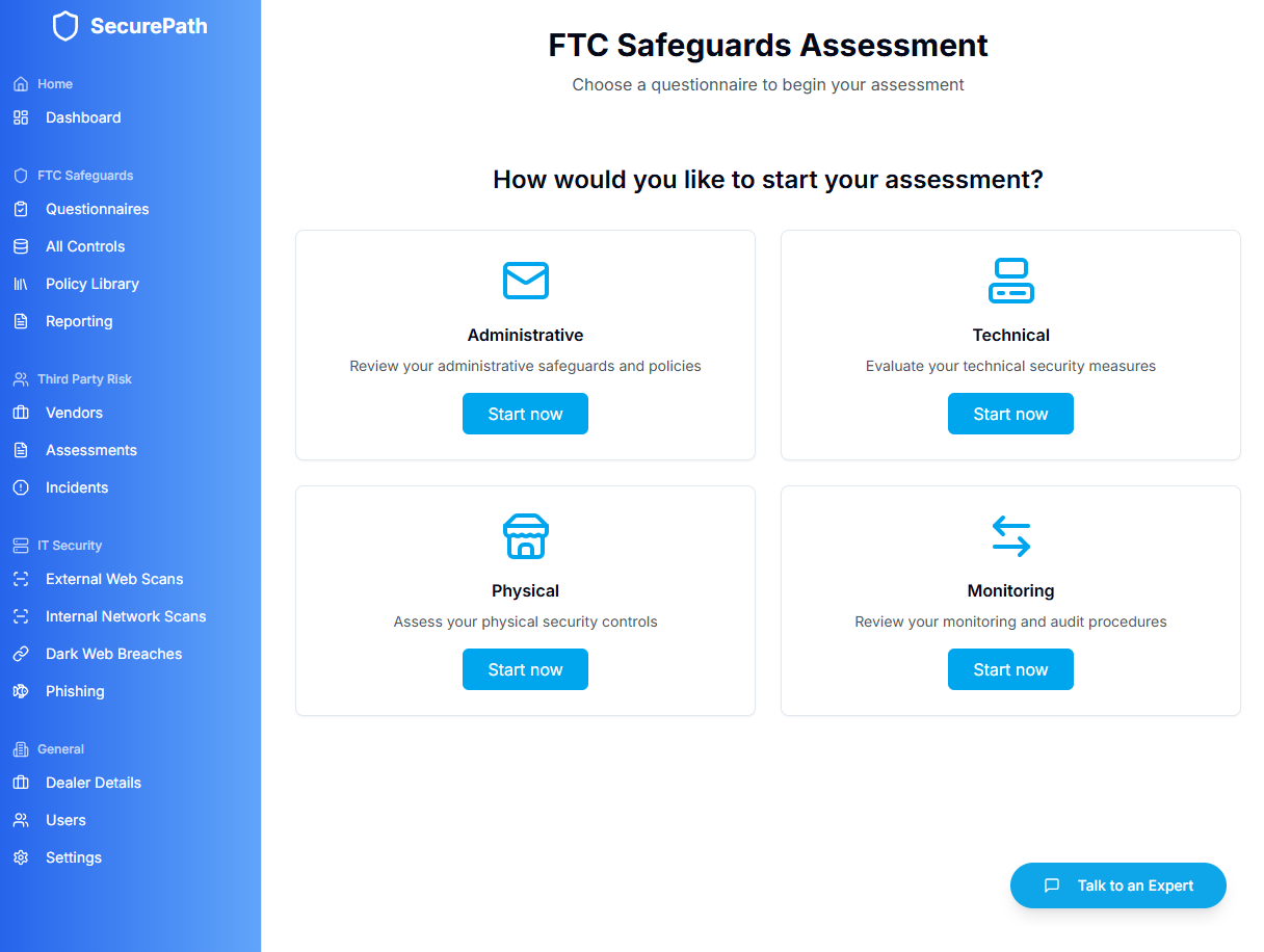 SecurePath Dashboard